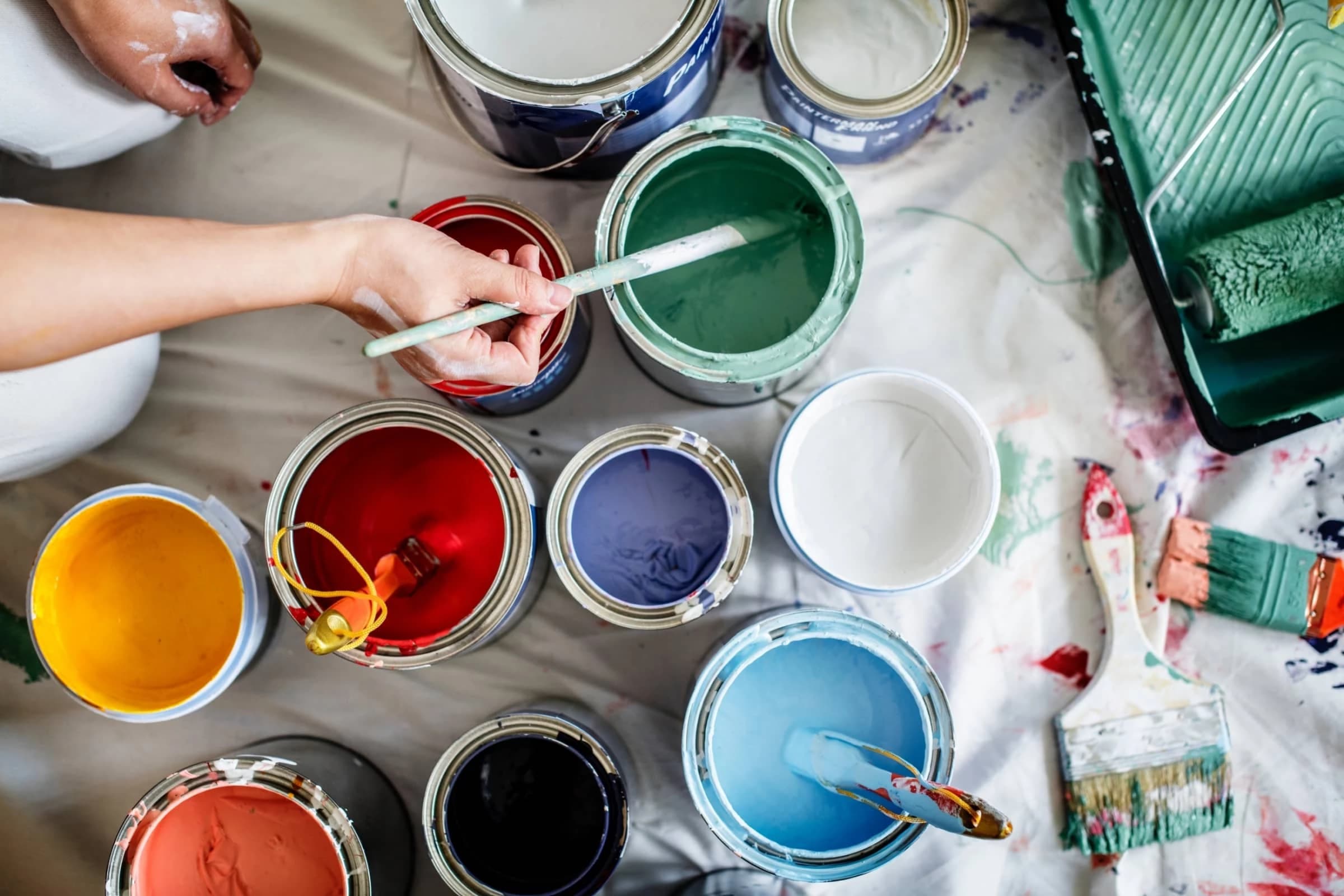Professional painting project on a residential home