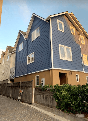Exterior paint project final result